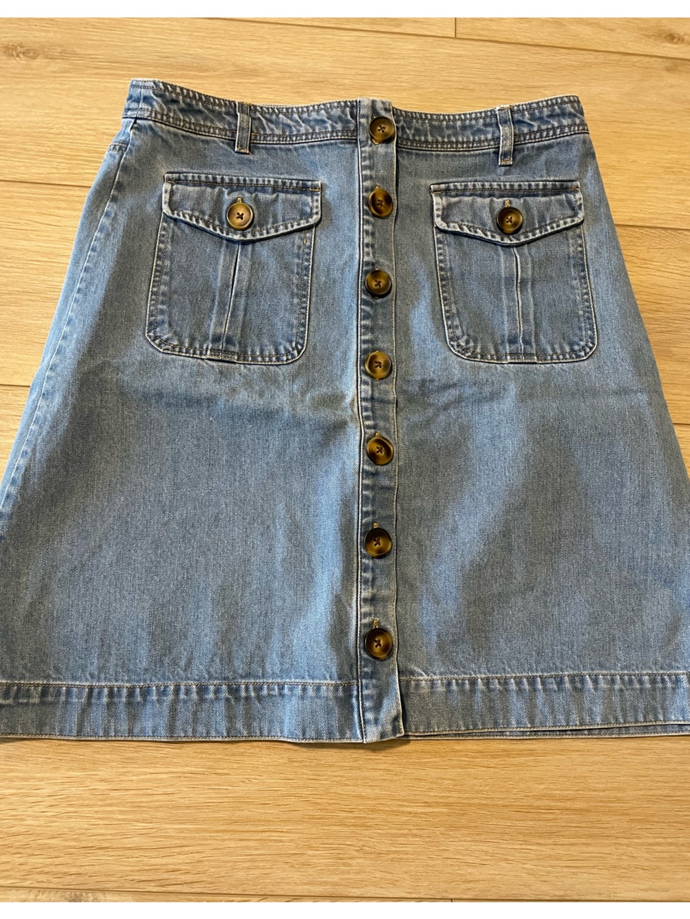 Women’s Sundance Light Blue Denim A-line skirt